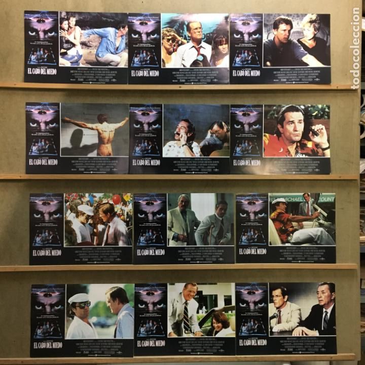 Kino: EZ04D EL CABO DEL MIEDO SCORSESE DE NIRO TERROR SET COMPLETO 12 FOTOCROMOS ORIGINAL ESTRENO