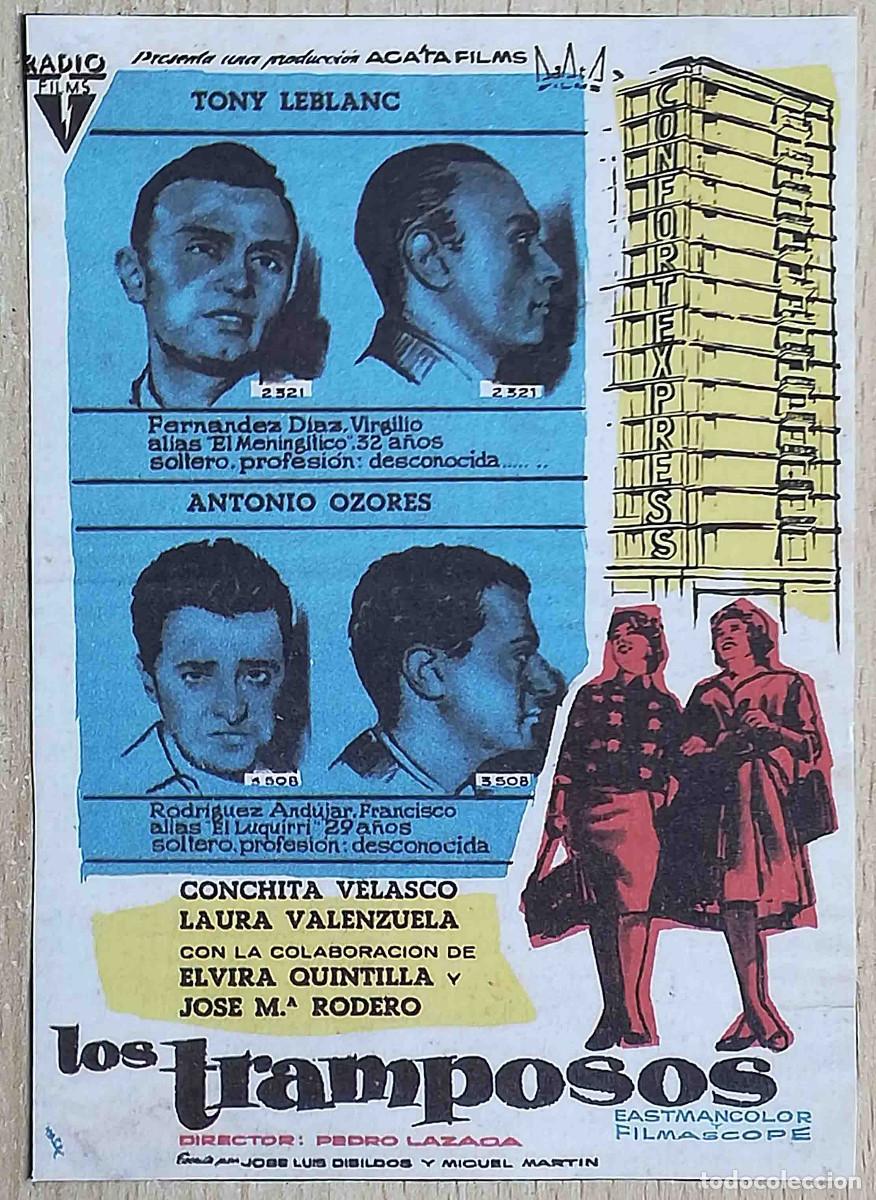 Cine: Los tramposos. Pedro Lazaga, 1959 (Tony Leblanc, Concha Velasco) Programa de mano revista Pantalla3