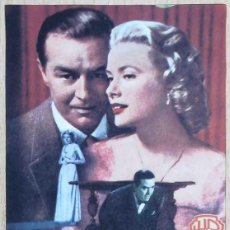Cine: CRIMEN PERFECTO. ALFRED HITCHCOCK 1954 (GRACE KELLY, RAY MILLAND) PROGRAMA DE MANO REVISTA PANTALLA3