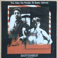 Cine: NOCHES DE SOL. TAYLOR HACKFORD, 1985 (MIKHAIL BARYSHNIKOV) PROGRAMA DE MANO REVISTA PANTALLA3