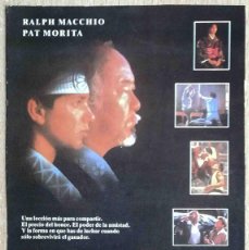 Cine: KARATE KID II. 1986 (RALPH MACCHIO, PAT MORITA, YUJI OKUMOTO) PROGRAMA DE MANO REVISTA PANTALLA3