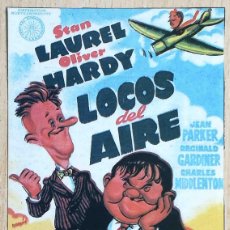 Cine: LOCOS DEL AIRE. A. EDWARD SUTHERLAND, 1939 (LAUREL Y HARDY) PROGRAMA DE MANO REVISTA PANTALLA3