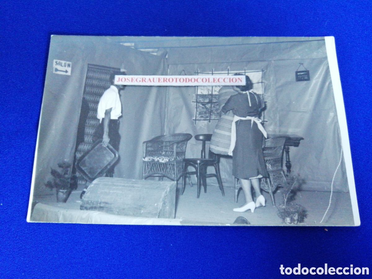 Kino: TEATRO ACTORES OBRA LA SOPA BOBA A&Ntilde;O 1957 FOTOGRAF&Iacute;A ANTIGUA