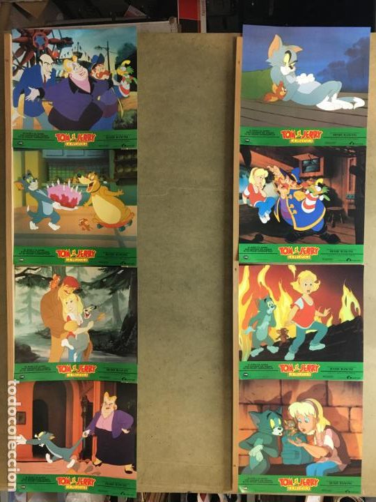 Cine: GK91D TOM Y JERRY LA PELICULA SET COMPLETO 12 FOTOCROMOS ORIGINAL ESTRENO