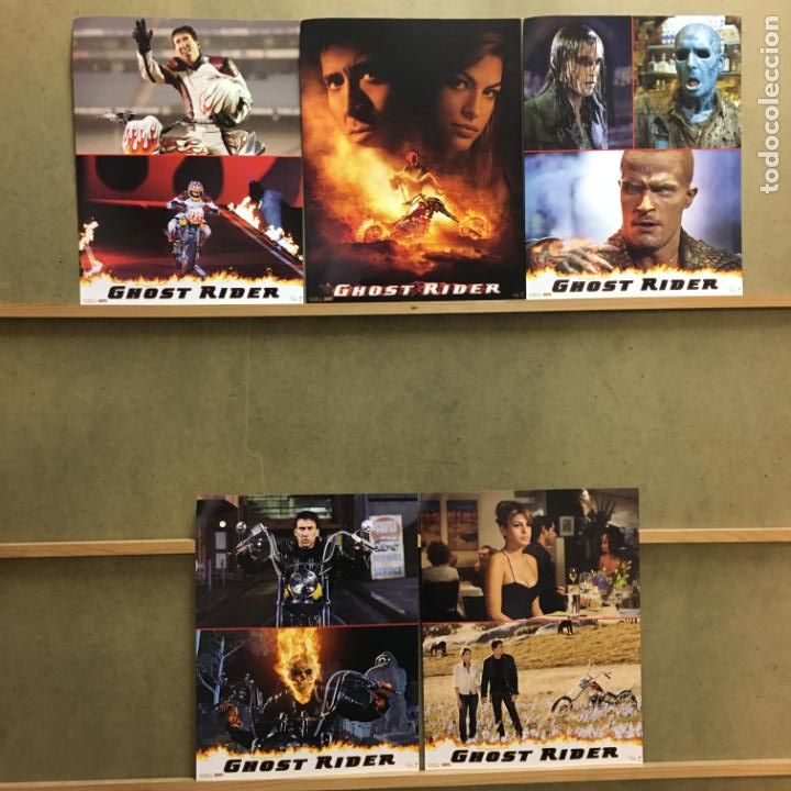 Cine: GK96D GHOST RIDER EL MOTORISTA FANTASMA NICOLAS CAGE SET 9 FOTOCROMOS ORIGINAL AMERICANO