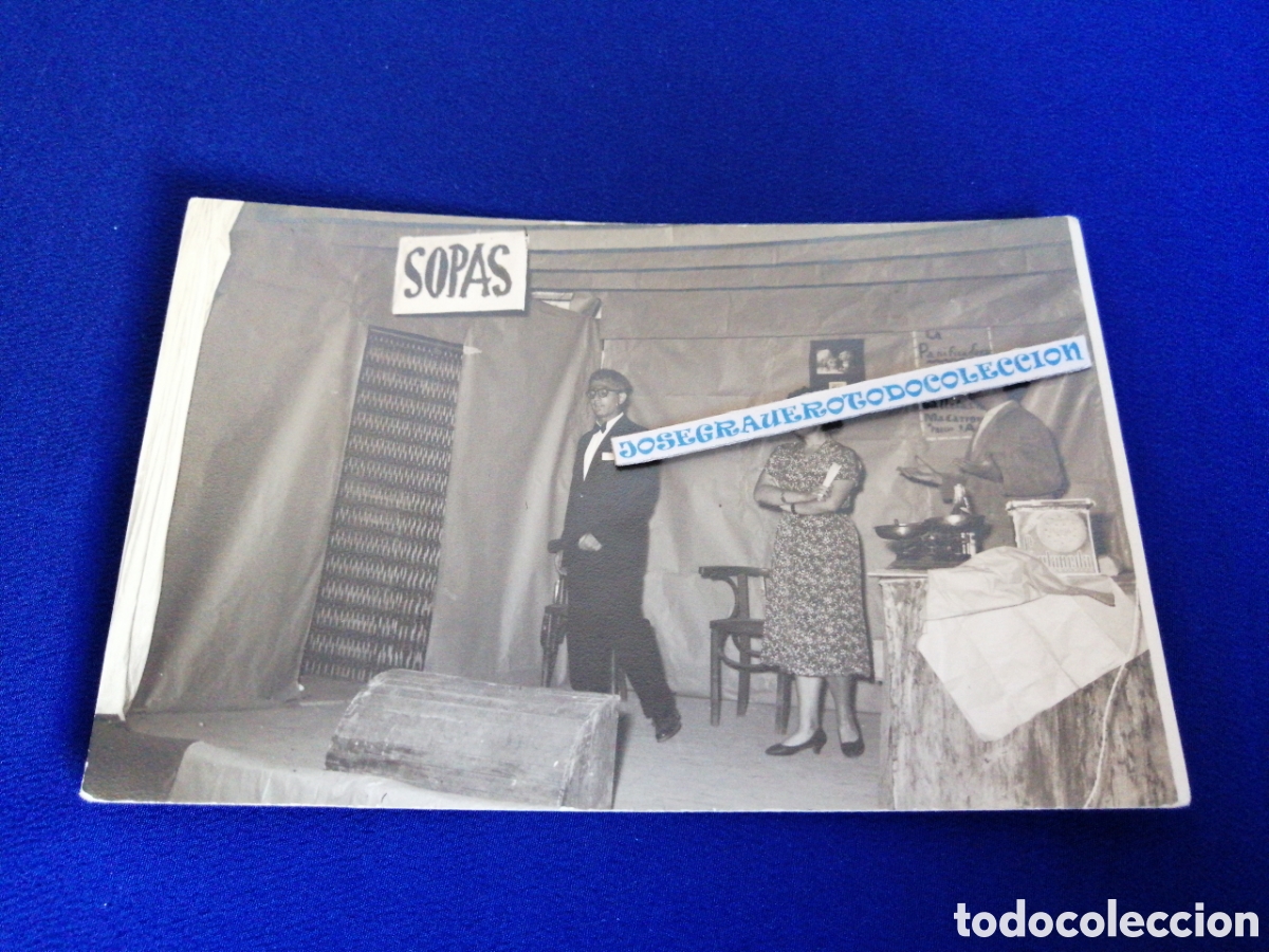 Kino: TEATRO ACTORES - OBRA LA SOPA BOBA 1967 FOTOGRAF&Iacute;A ANTIGUA
