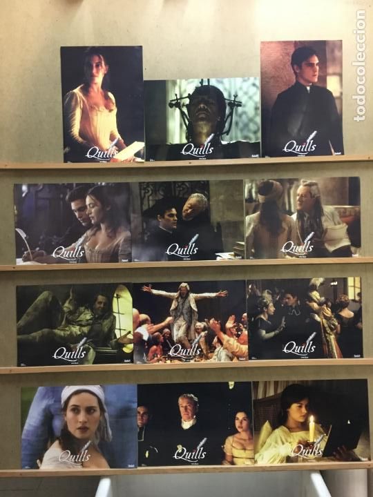Cine: GL56D QUILLS KATE WINSLET GEOFFREY RUSH SET COMPLETO 12 FOTOCROMOS ORIGINAL ESTRENO