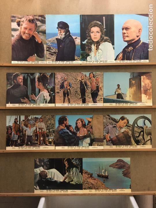 Cine: GL62D LA LUZ DEL FIN DEL MUNDO JULIO VERNE KIRK DOUGLAS SET COMPLETO 12 FOTOCROMOS ORIGINAL ESTRENO