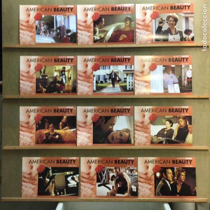 Cine: GM08D AMERICAN BEAUTY KEVIN SPACEY ANNETTE BENING SET COMPLETO 12 FOTOCROMOS ORIGINAL ESTRENO