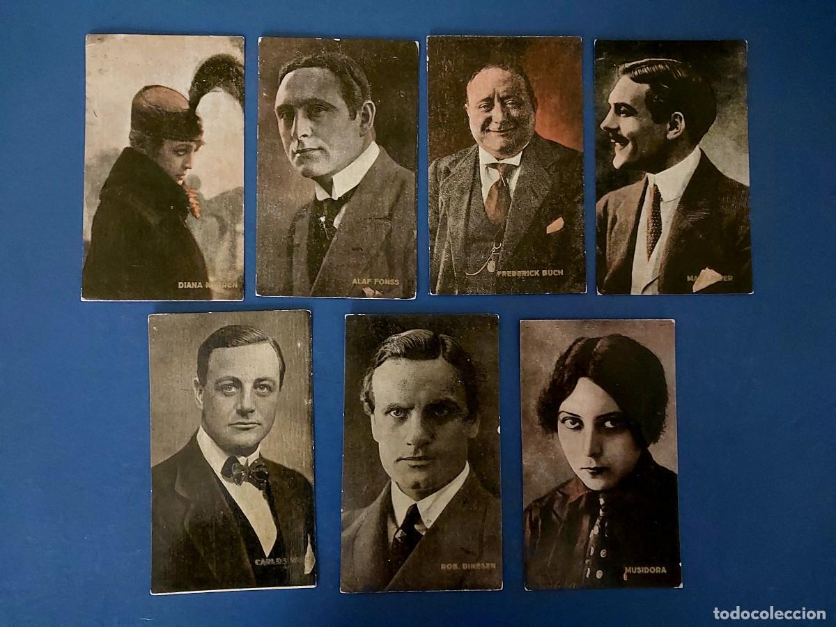 Kino: 7 Postales Colecci&oacute;n Principales Artistas Cinematogr&aacute;ficos S1&ordf; Chocolates Amatller