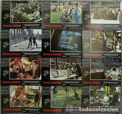 Cine: SCDO 1064 JUEGOS DE GUERRA MATTHEW BRODERICK ALLY SHEEDY SET COMPLETO 12 FOTOCROMOS ORIGINAL ESTRENO