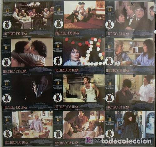 Cinema: SCDO 1089 HECHIZO DE LUNA CHER NICOLAS CAGE SET COMPLETO 12 FOTOCROMOS ORIGINAL ESTRENO
