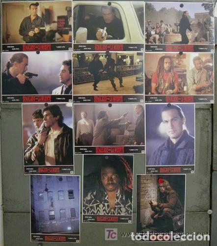 Cine: SCDO 1101 SE&Ntilde;ALADO POR LA MUERTE STEVEN SEAGAL JOANNA PACULA SET COMPLETO 12 FOTOCROMOS ORIGINAL
