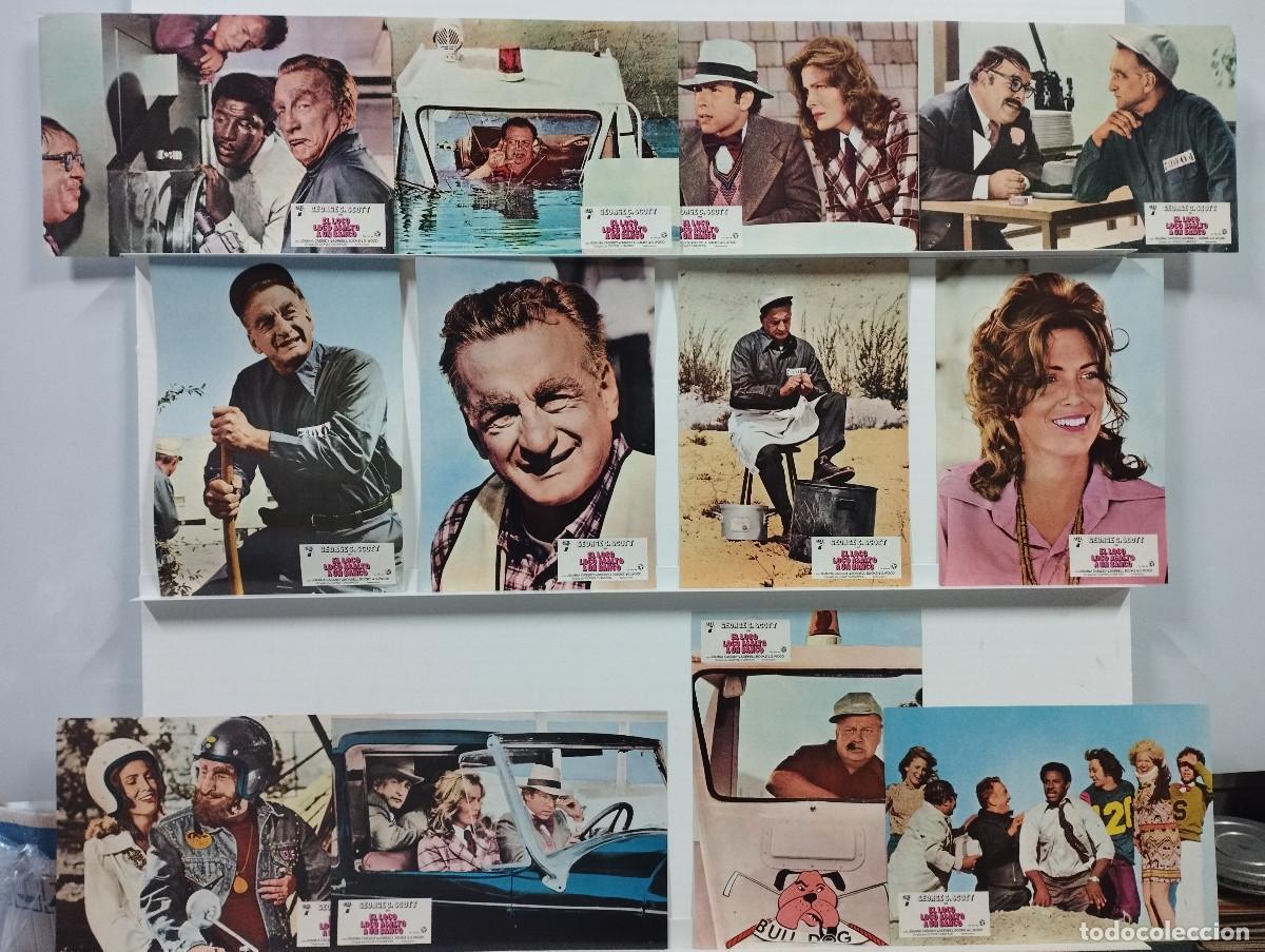 Cin&eacute;ma: El loco, loco asalto a un banco. George C. Scott, Joanna Cassidy, Sorrell. 12 FOTOCROMOS