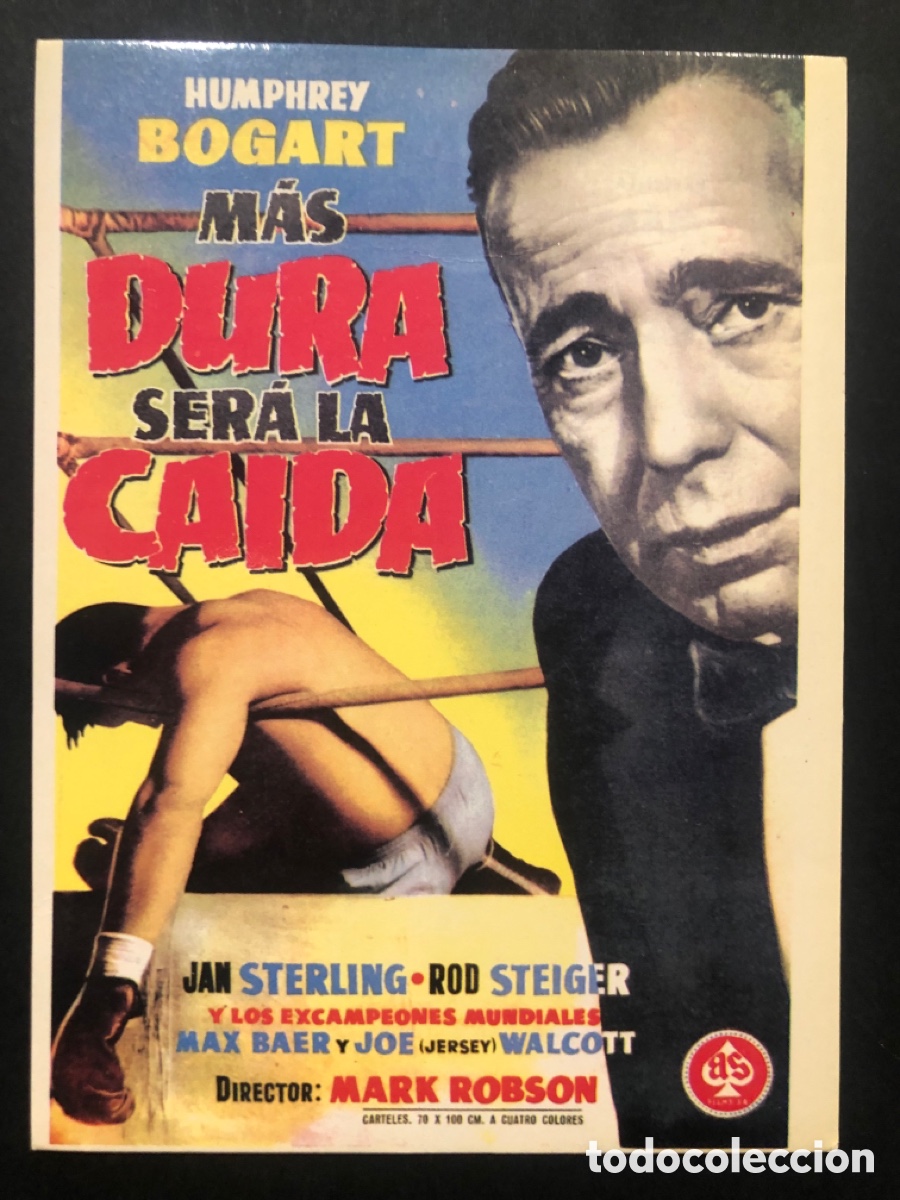 Cine: Tarjeta postal humphrey Bogart m&aacute;s dura ser&aacute; la ca&iacute;da