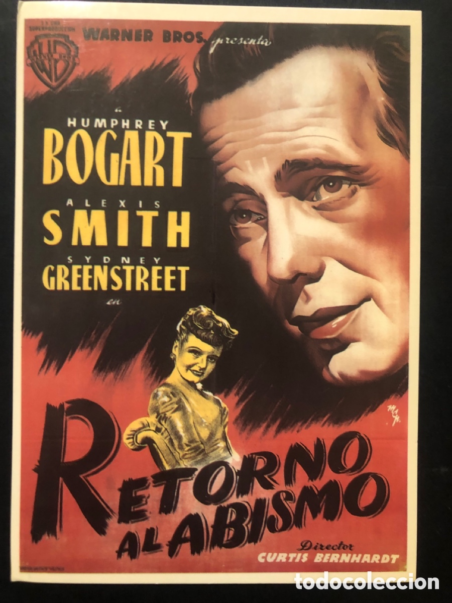 Cine: Tarjeta postal humphrey Bogart retorno al abismo