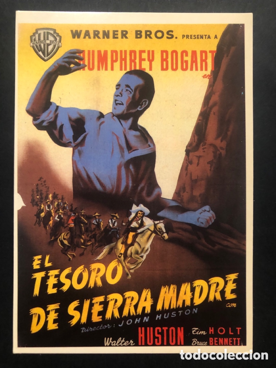 Cine: Tarjeta postal humphrey Bogart el tesoro de sierra madre