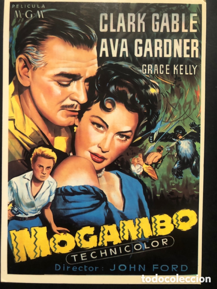 Cine: Tarjeta postal clark gable ava gardner mogambo