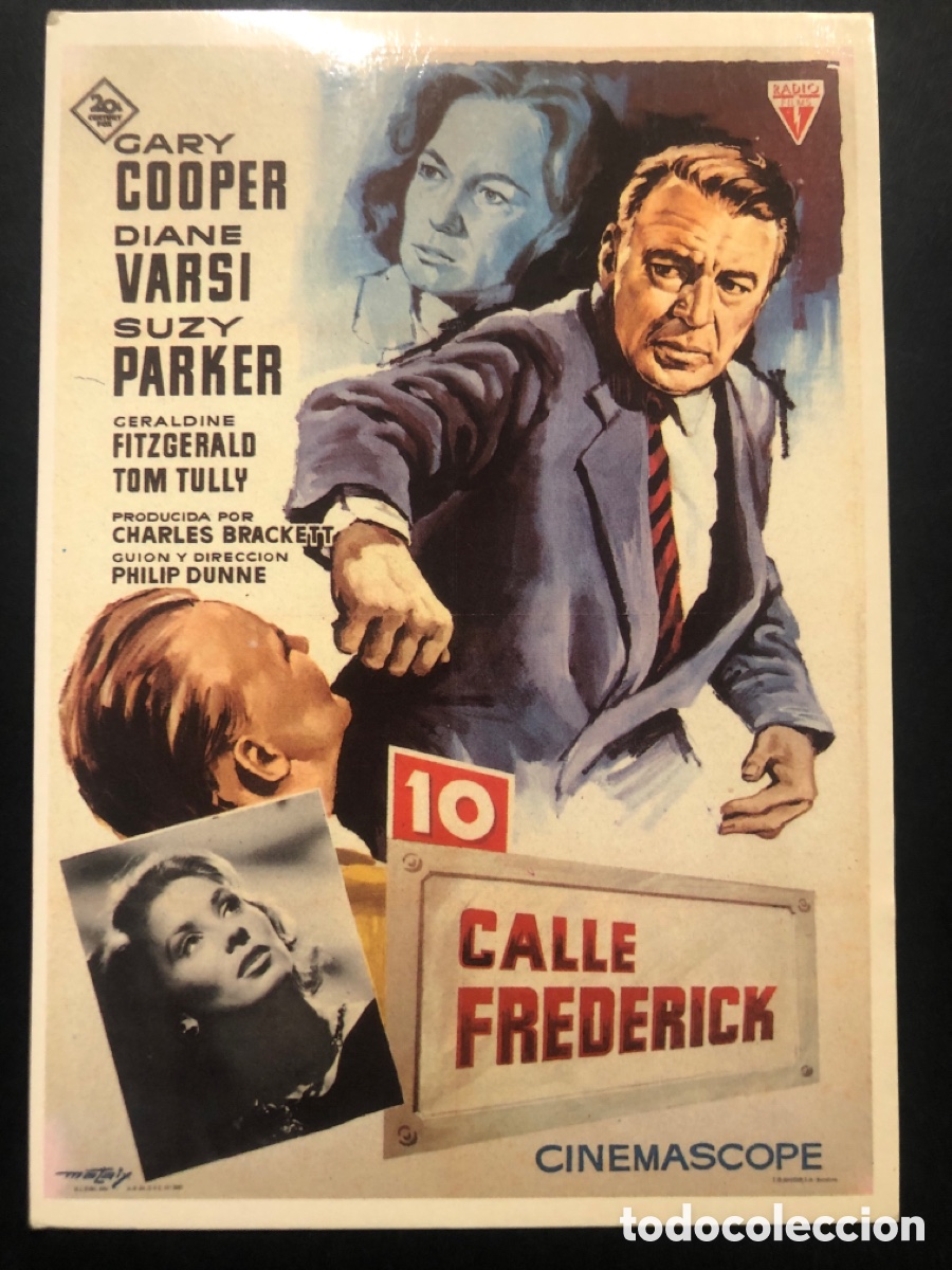 Cine: Tarjeta postal Gary Cooper 10 calle frederick