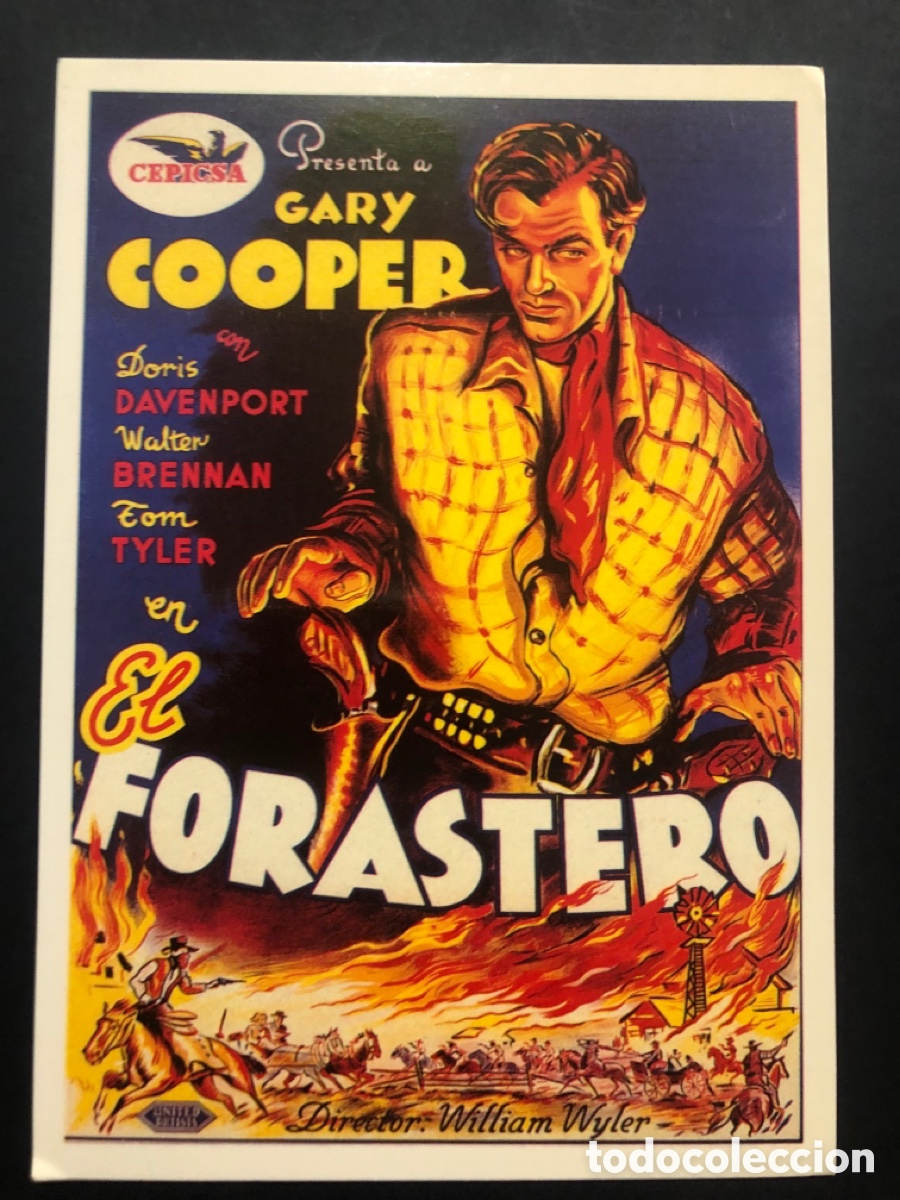 Cine: Tarjeta postal Gary Cooper el forastero