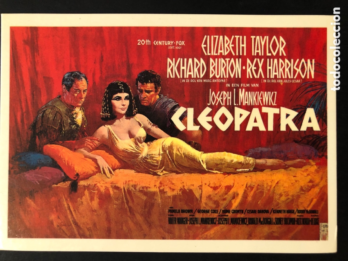 Cine: Tarjeta postal cleopatra elizabeth taylor