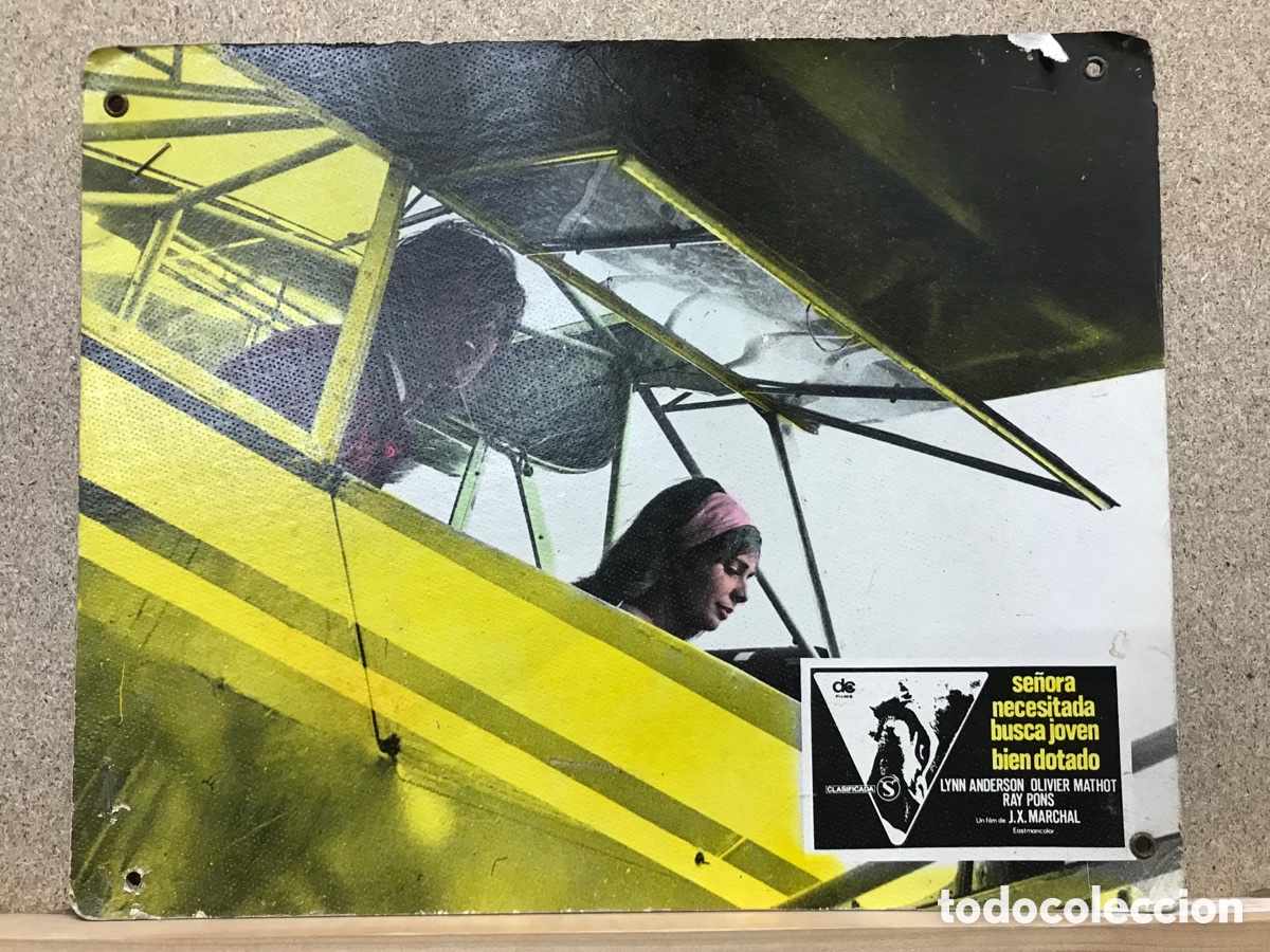 Cine: SE&Ntilde;ORA NECESITADA BUSCA JOVEN BIEN DOTADO, LYNN ANDERSON, FOTOCROMO DE CARTON