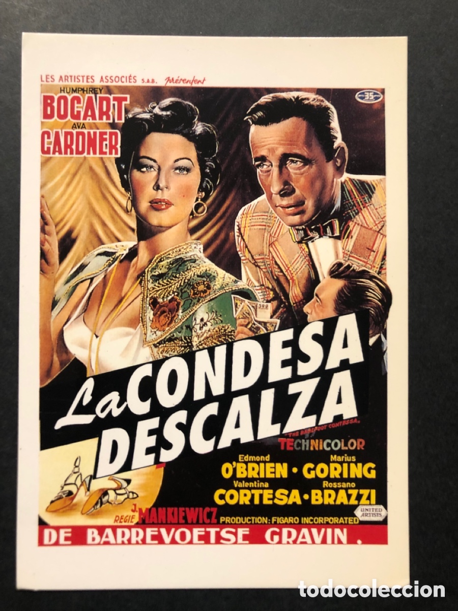 Cine: Tarjeta postal la condesa descalza ava gardner humphrey Bogart