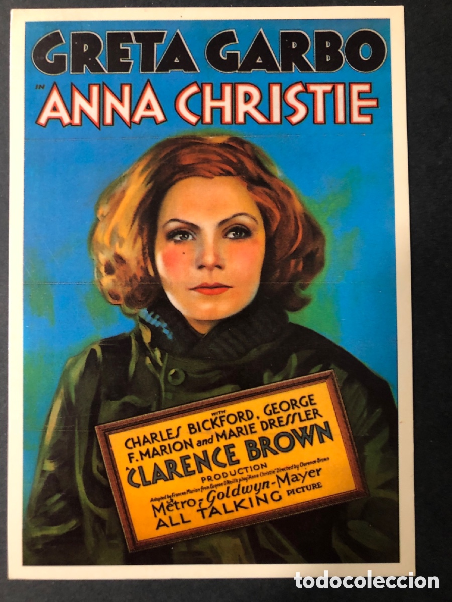 Cine: Tarjeta postal anna christie greta garbo