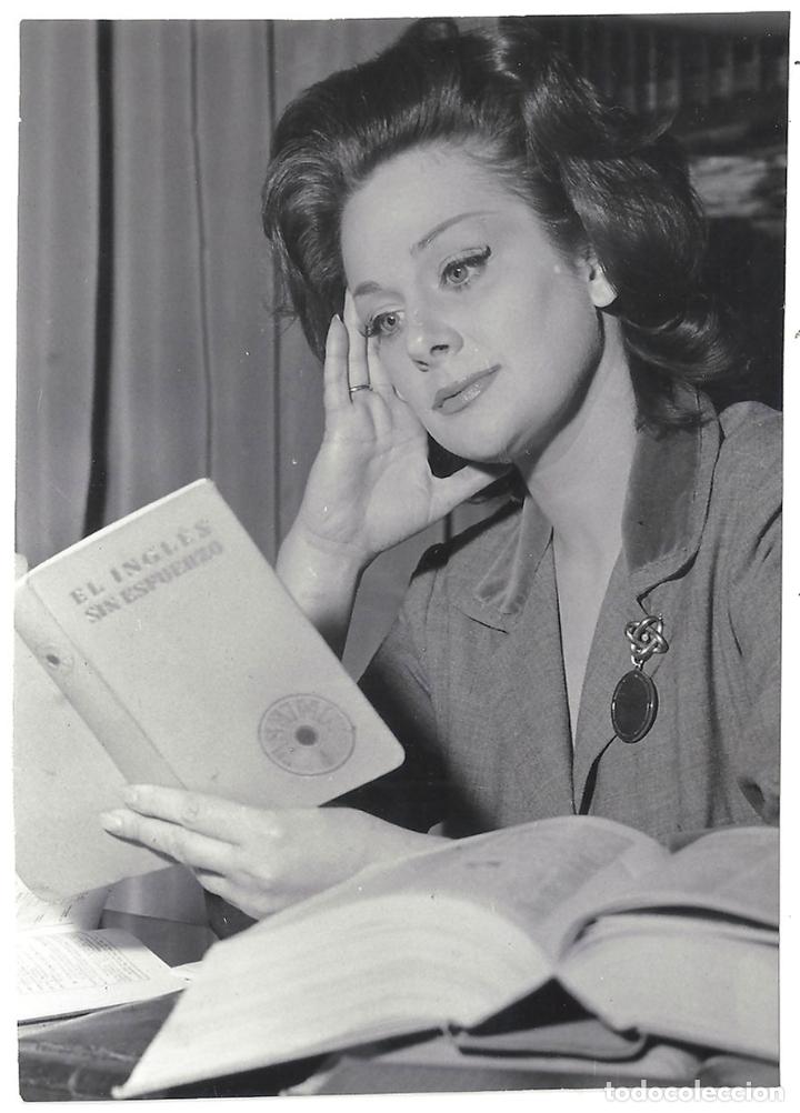 Cin&eacute;ma: FJC 0156 YVONNE BASTIEN FOTO B/N ORIGINAL ESPA&Ntilde;OLA PRENSA FOTOGRAFO WAGNER