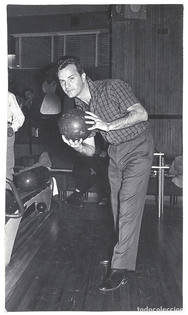 Cine: FJC 0193 RUBEN ROJO BOLOS FOTO B/N ORIGINAL ESPA&Ntilde;OLA FOTOGRAFO MANUEL