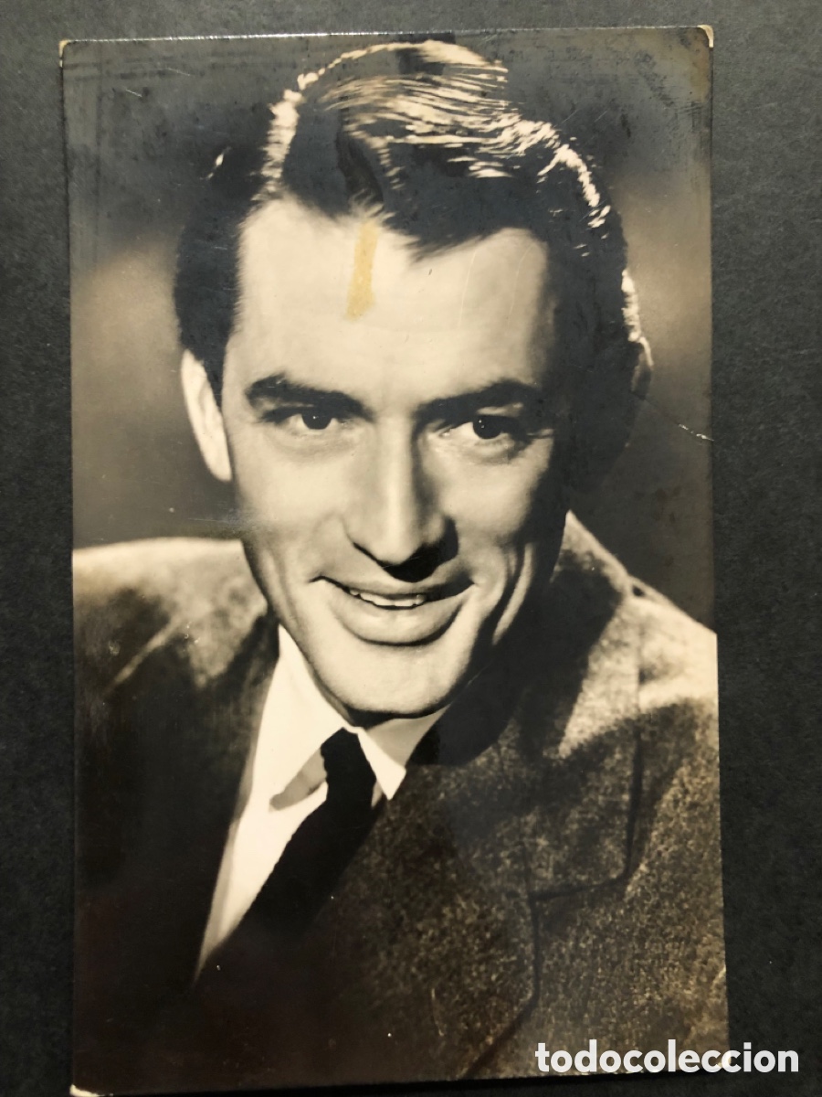 Cine: Antigua tarjeta postal gregory peck A