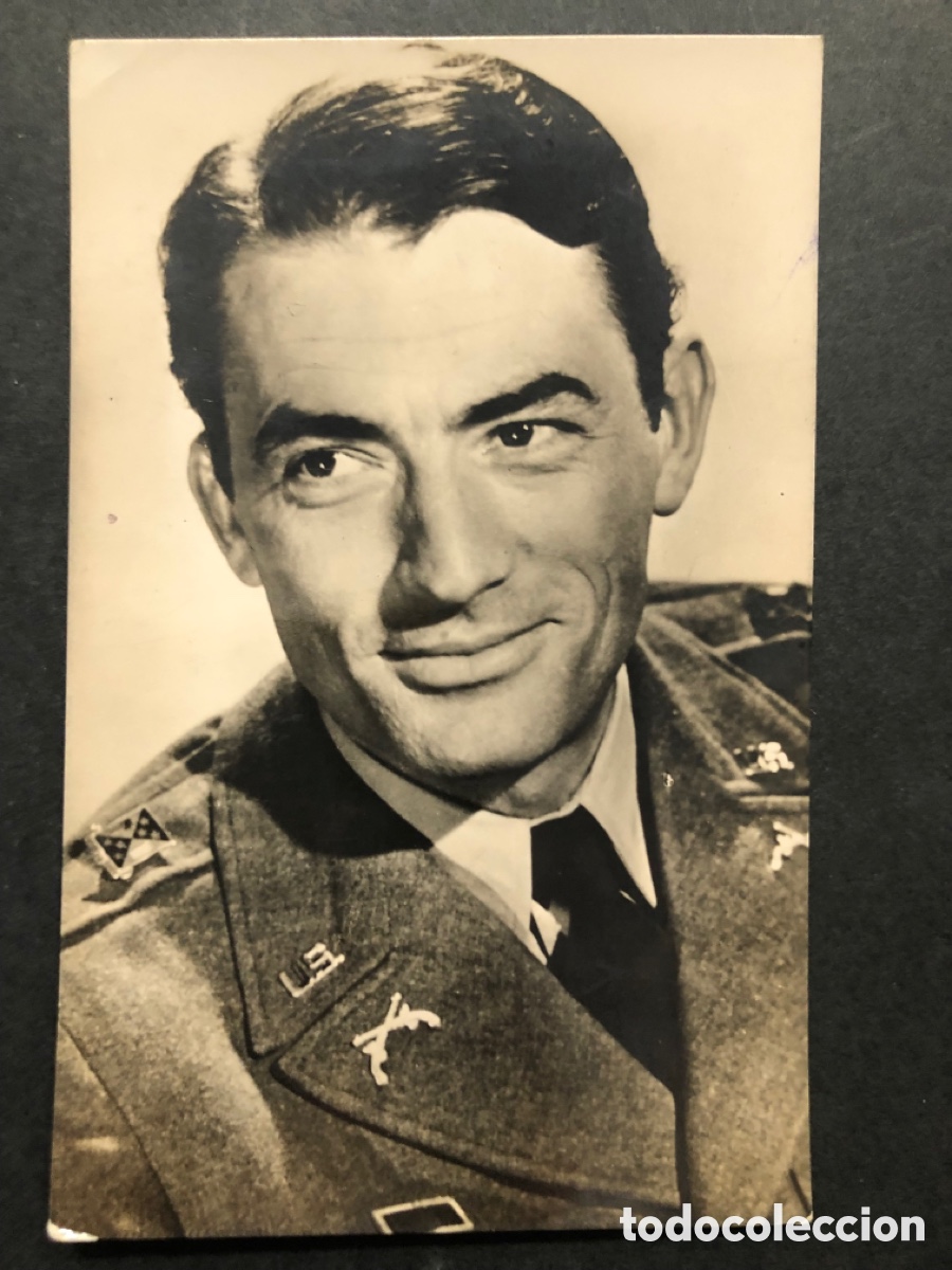 Cine: Antigua tarjeta postal gregory peck A