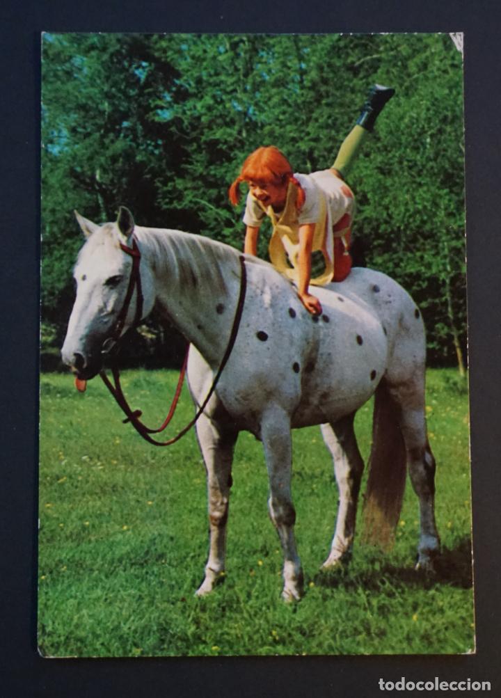 Cinema: Pippi y Peque&ntilde;o Tio postal circulada del a&ntilde;o 1975