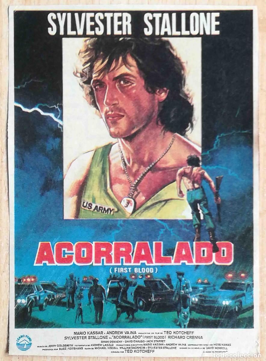 Cine: Acorralado. Ted Kotcheff, 1982 (Sylvester Stallone, Richard Crenna) Programa de mano revista