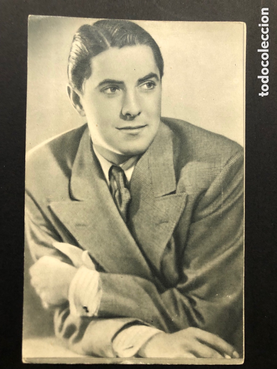 Cine: Antigua tarjeta postal de Tyrone Power A