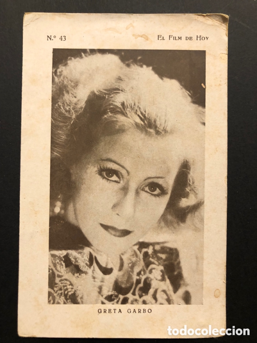 Cine: Tarjeta el film de hoy greta garbo A