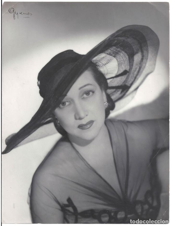 Cine: FJC 0252 MARIA FERNANDA LADRON DE GUEVARA FOTO B/N ORIGINAL ESPA&Ntilde;OLA FOTOGRAFO GYENES