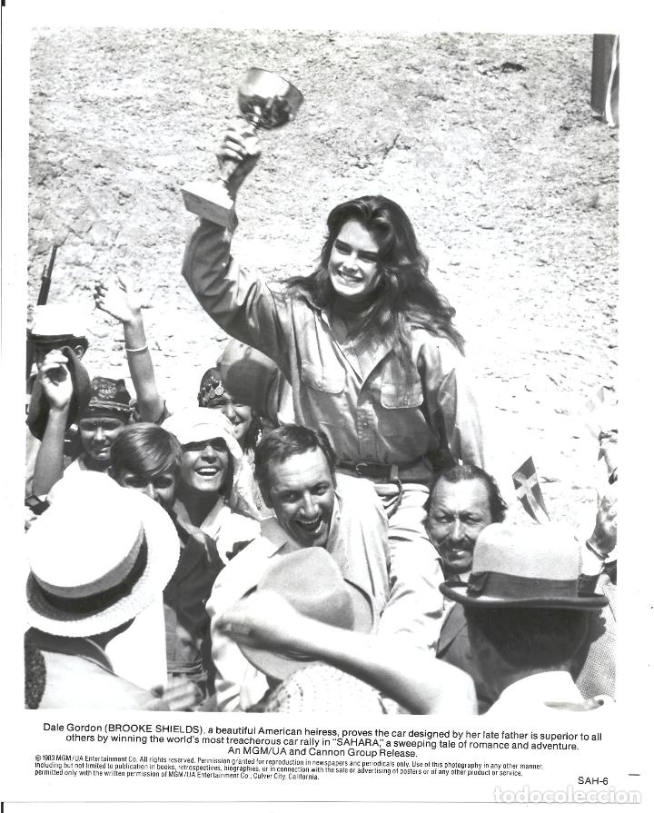 Cin&eacute;ma: F34916 BROOKE SHIELDS SAHARA FOTO B/N ORIGINAL AMERICANA