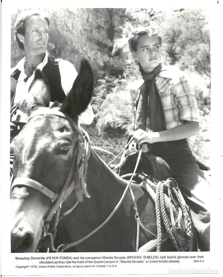 Cin&eacute;ma: F34919 BROOKE SHIELDS PETER FONDA WANDA NEVADA FOTO B/N ORIGINAL AMERICANA
