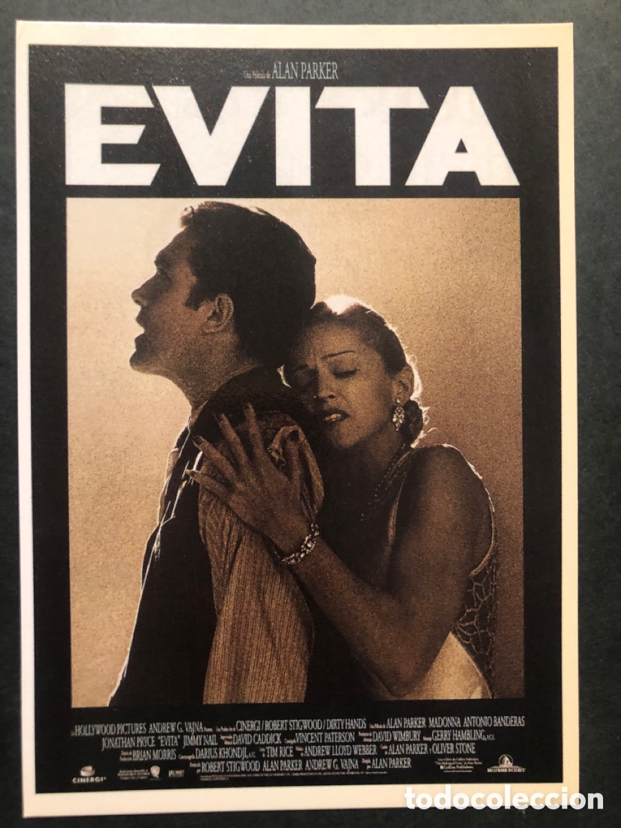 Cine: Tarjeta postal Madonna Evita