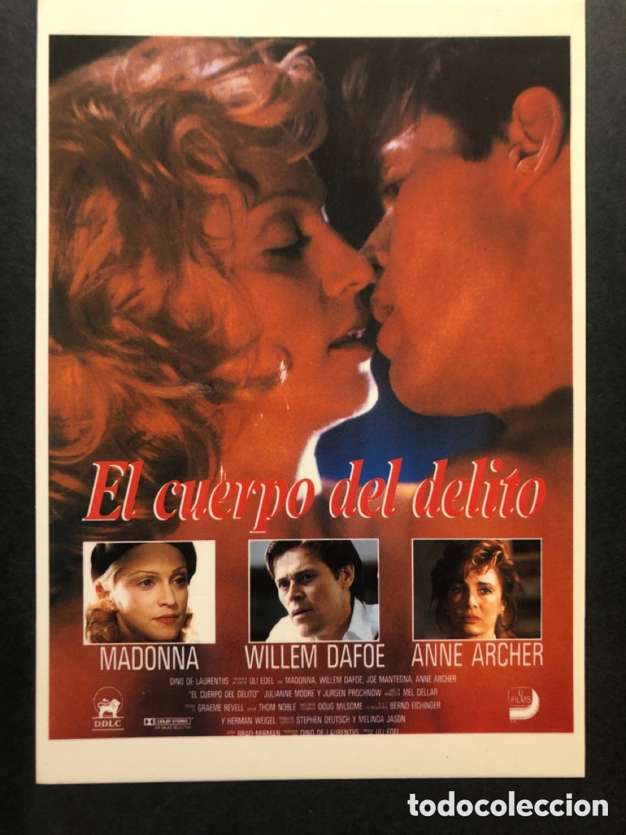 Cine: Tarjeta postal Madonna el cuerpo del delito