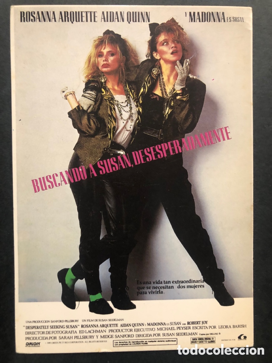Cine: Tarjeta postal lauren films Madonna buscando a susan desesperadamente