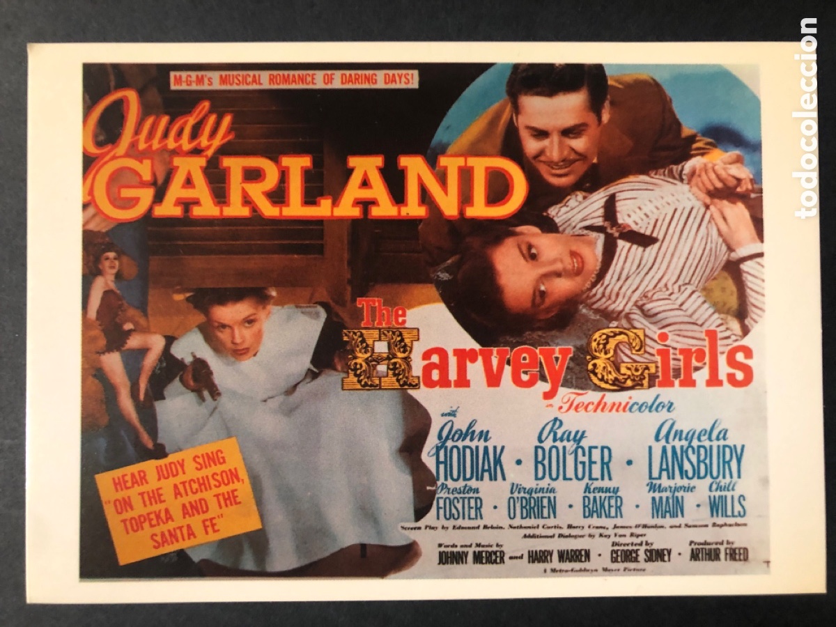Cine: Tarjeta postal judy Garland