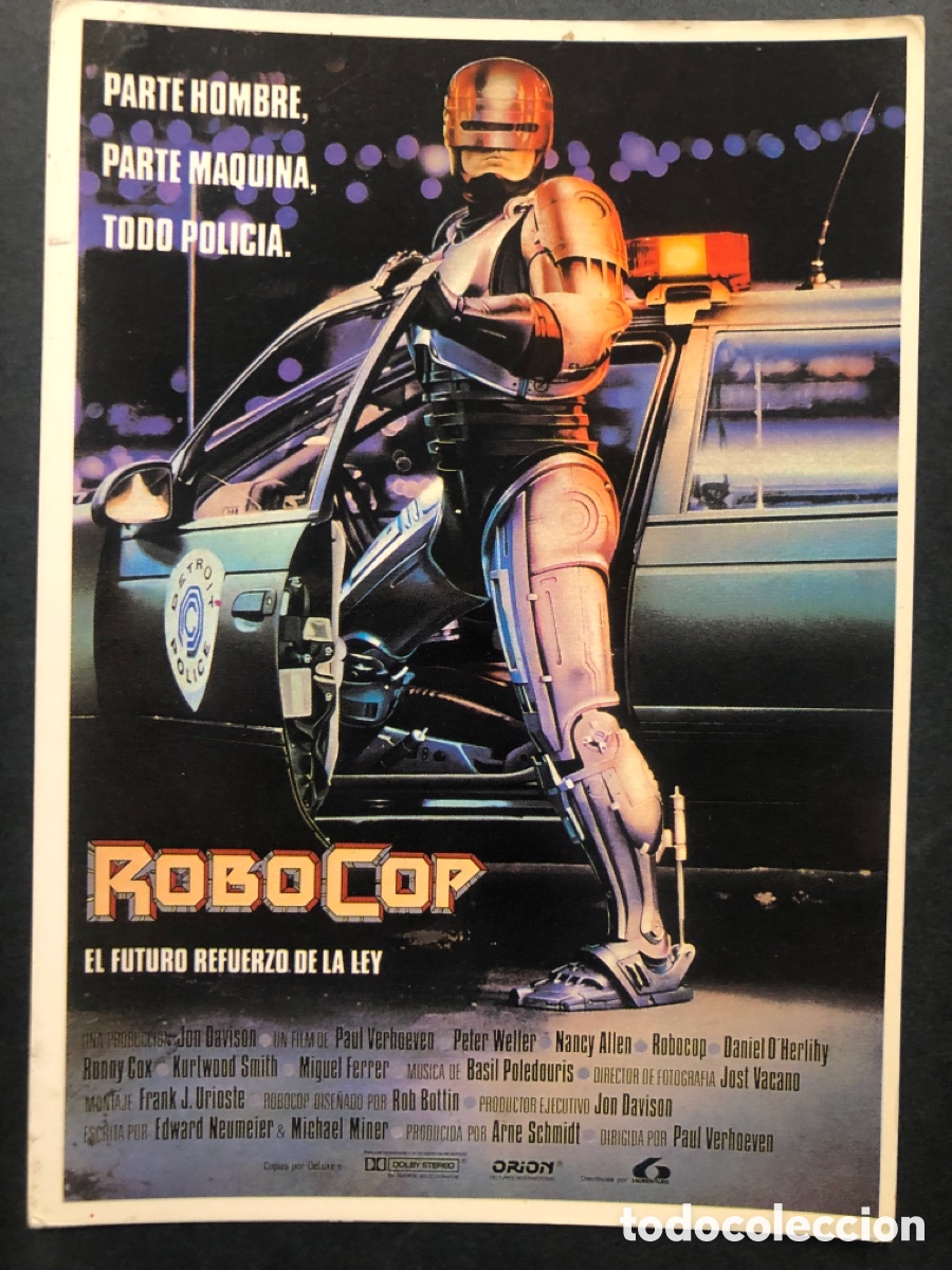 Cine: Tarjeta postal lauren films robocop el futuro refuerzo de la ley