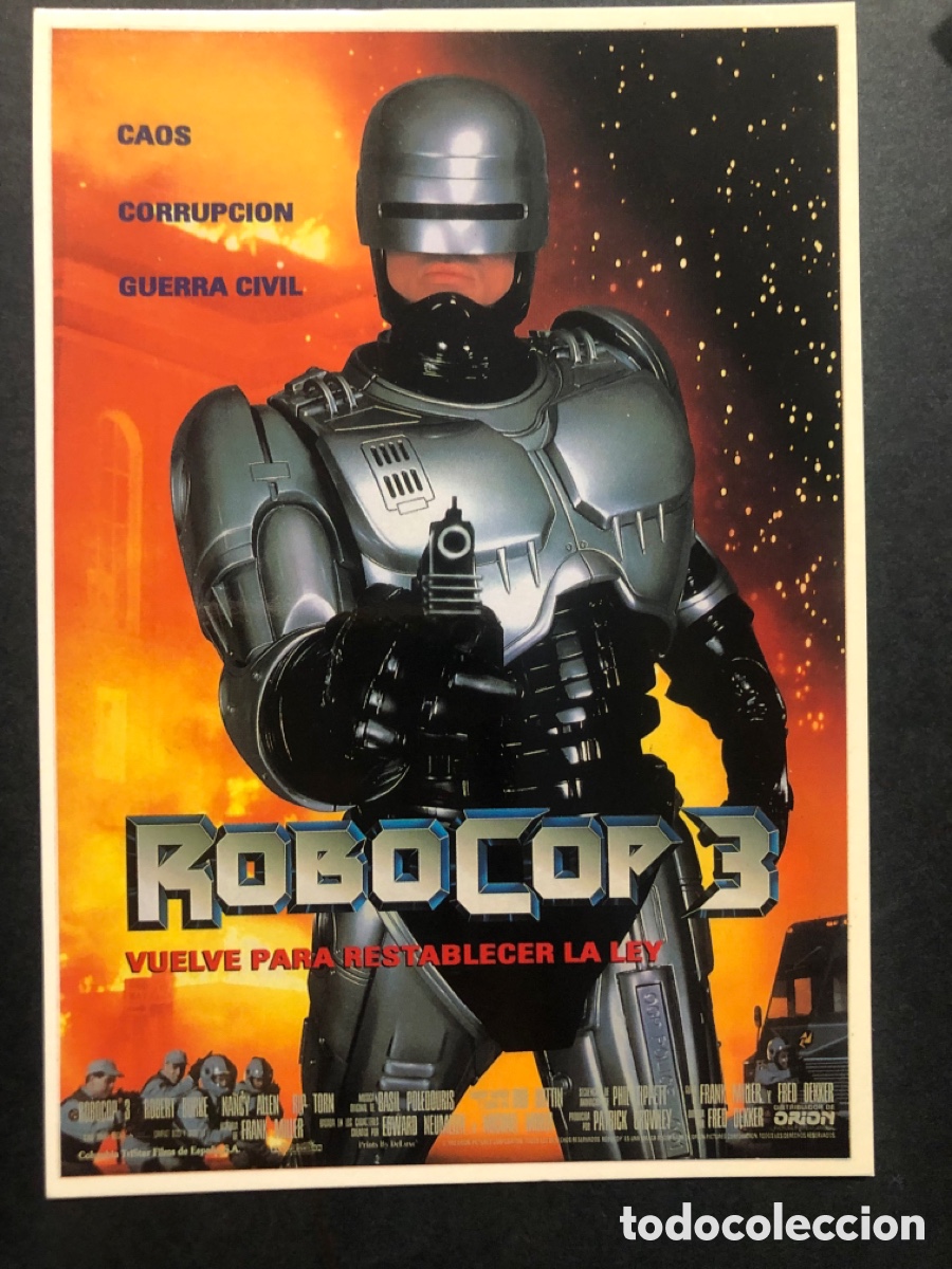 Cine: Tarjeta postal robocop 3