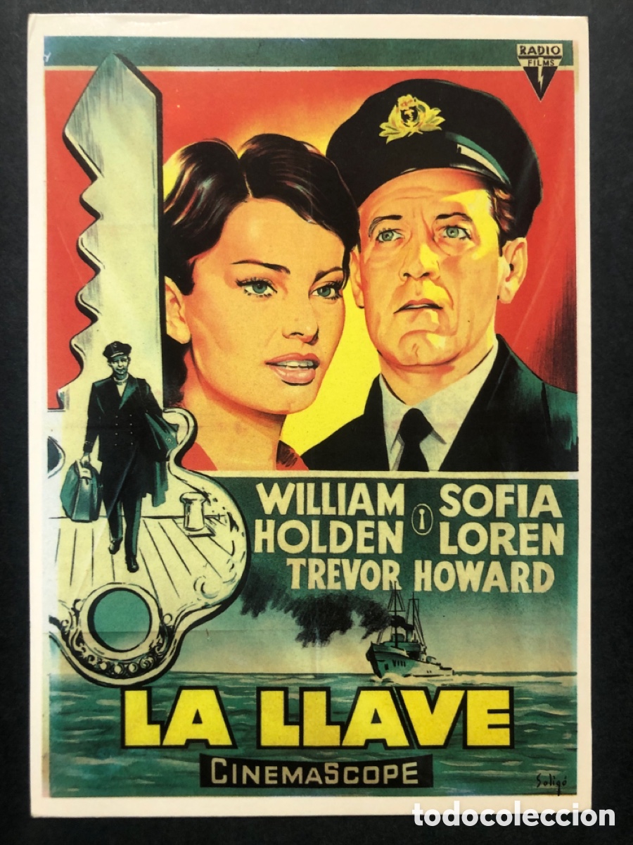 Cine: Tarjeta postal la llave william holden sofia loren