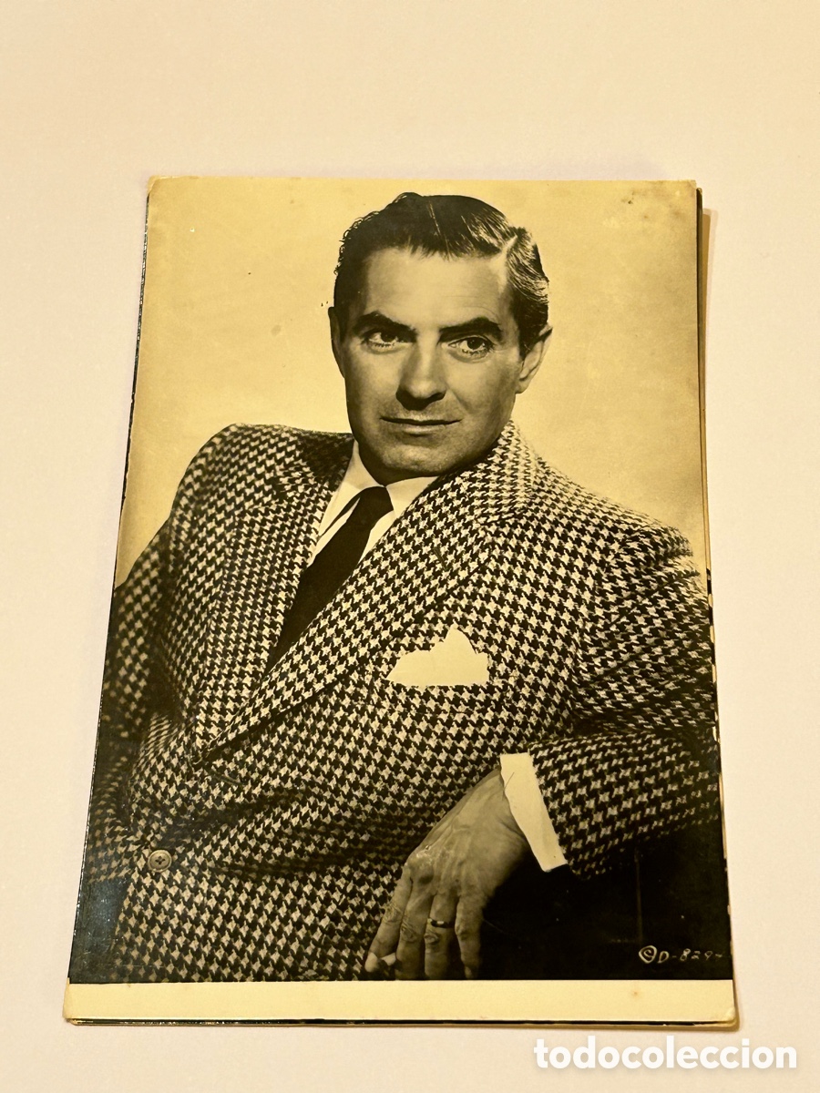Cine: ANTIGUA POSTAL ACTOR TYRONE POWER