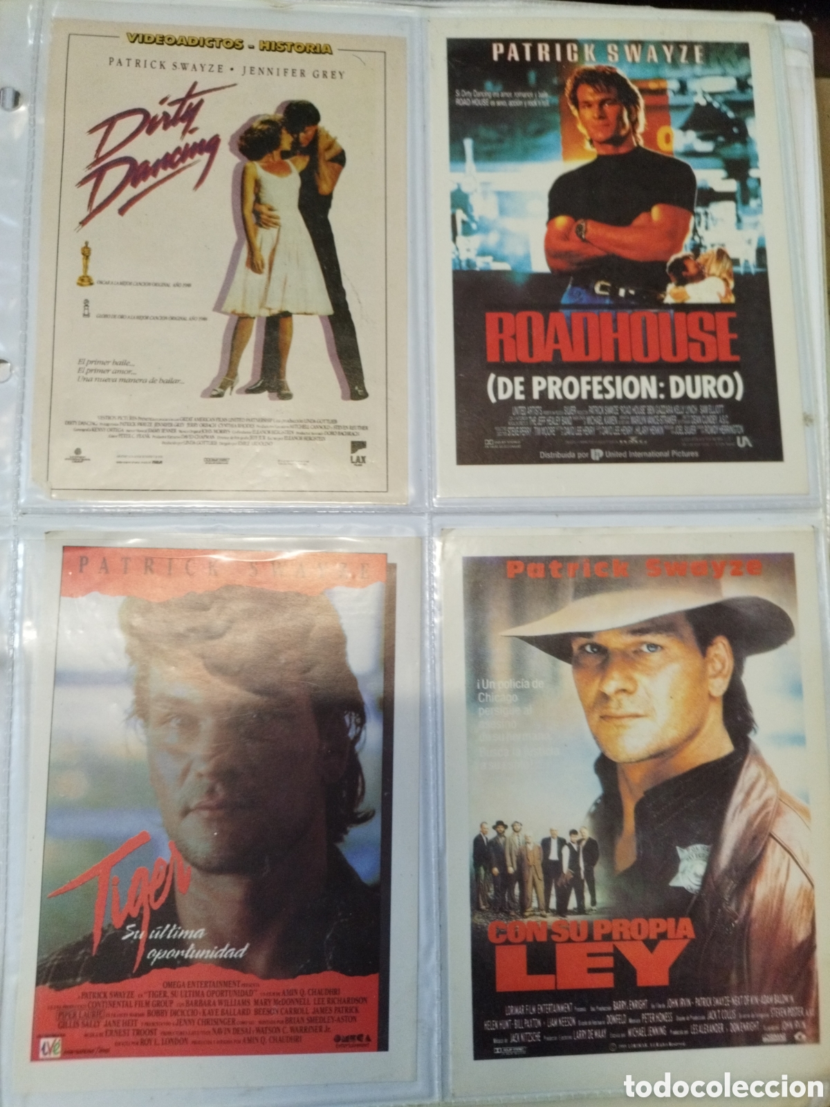 Cinema: Lote de 83 ejemplares postales e fichas de cine 80-90.Videoadictos.Mercuri.Mirar fotos