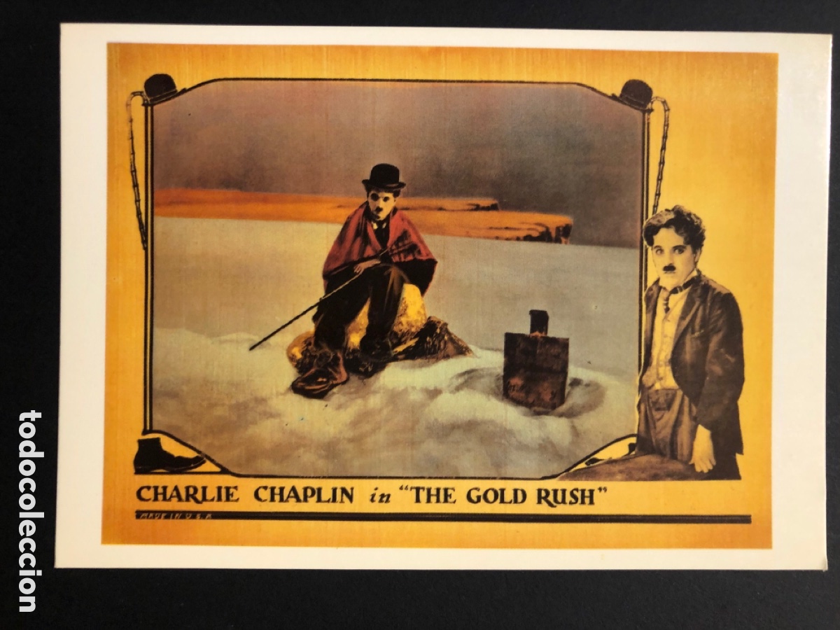 Cine: Tarjeta postal la quimera del oro charles Chaplin