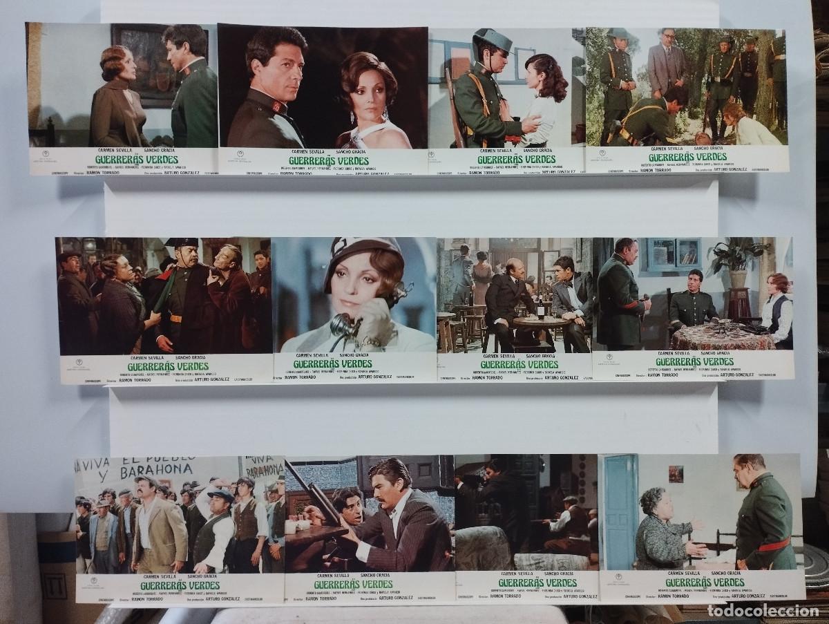 Cine: GUERRERAS VERDES. CARMEN SEVILLA. SANCHO GRACIA. 12 FOTOCROMOS